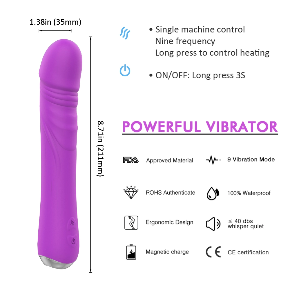 Вибратор с подогревом Forever Young фиолетовый SHD-S370 Эротик 43 (Erotic)