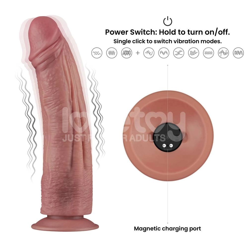 Вибратор с двойным слоем Dual Density 10,5" LV110205 Эротик 43 (Erotic)